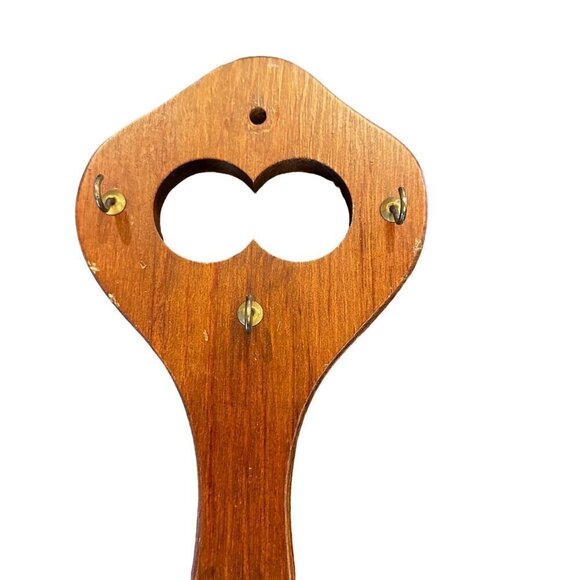 Vintage Cornwall Skeleton Key Hooks Holder Wood Handmade Wall Decor Holder 13" - Picture 4 of 11